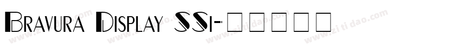 Bravura Display SSi字体转换